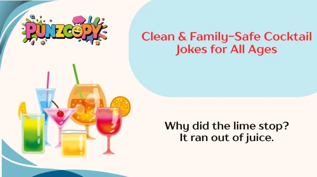 Clean & Family-Safe Cocktail Jokes for All Ages