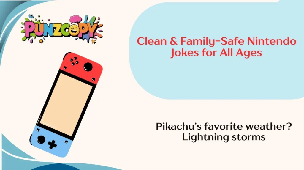Clean & Family-Safe Nintendo Jokes for All Ages