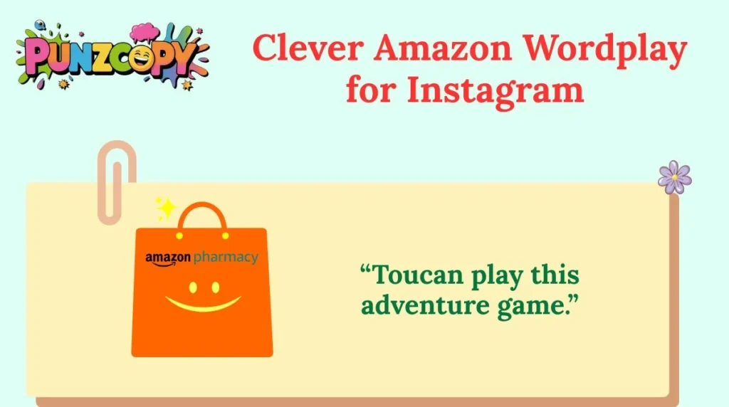 Clever Amazon Wordplay for Instagram