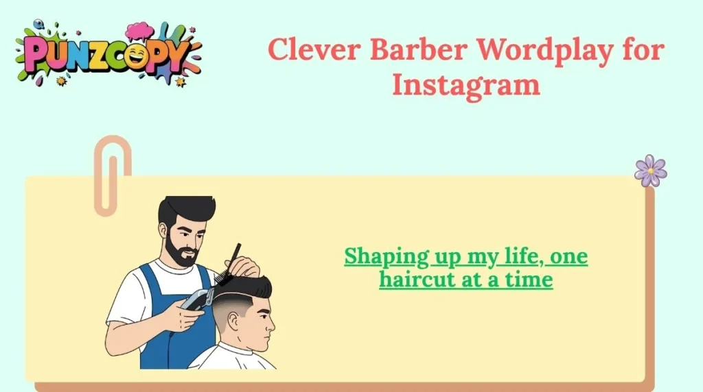 Clever Barber Wordplay for Instagram