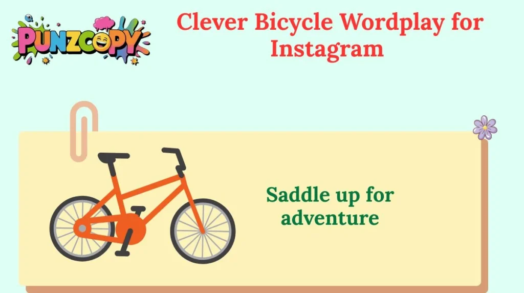 Clever Bicycle Wordplay for Instagram