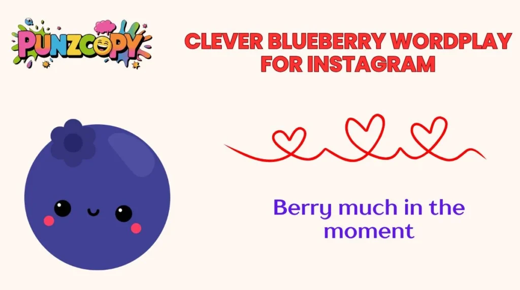 Clever Blueberry Wordplay for Instagram