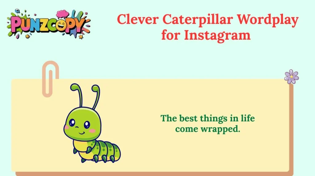 Clever Caterpillar Wordplay for Instagram