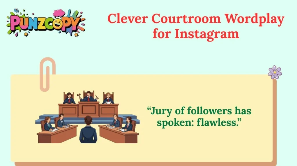 Clever Courtroom Wordplay for Instagram