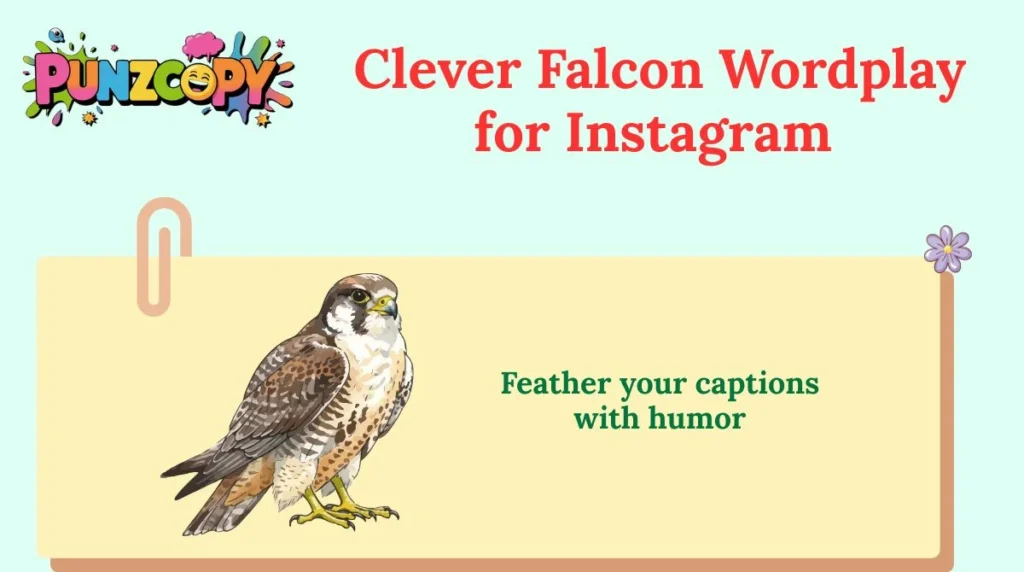 Clever Falcon Wordplay for Instagram
