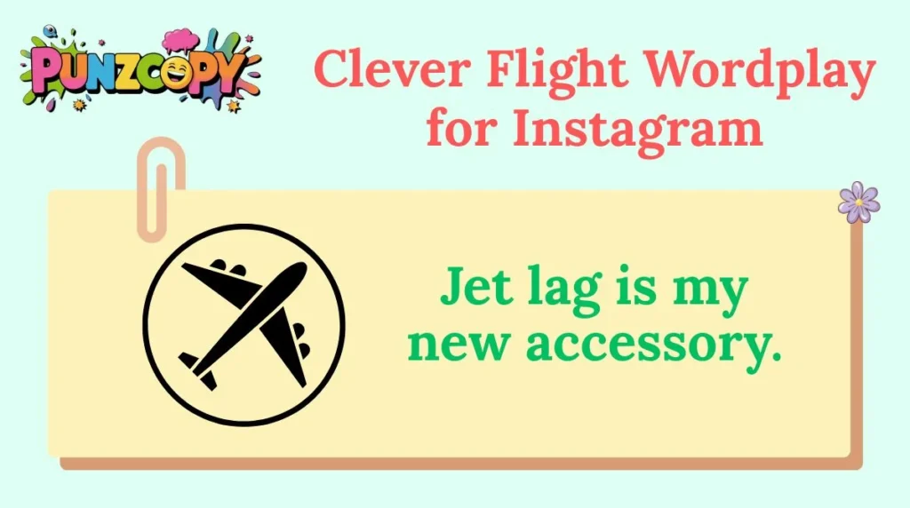 Clever Flight Wordplay for Instagram