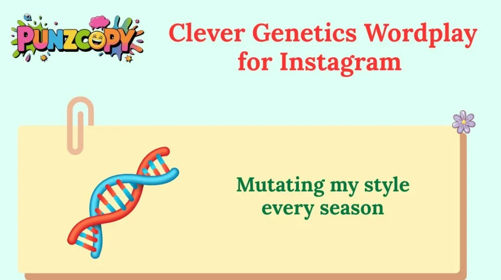 Clever Genetics Wordplay for Instagram