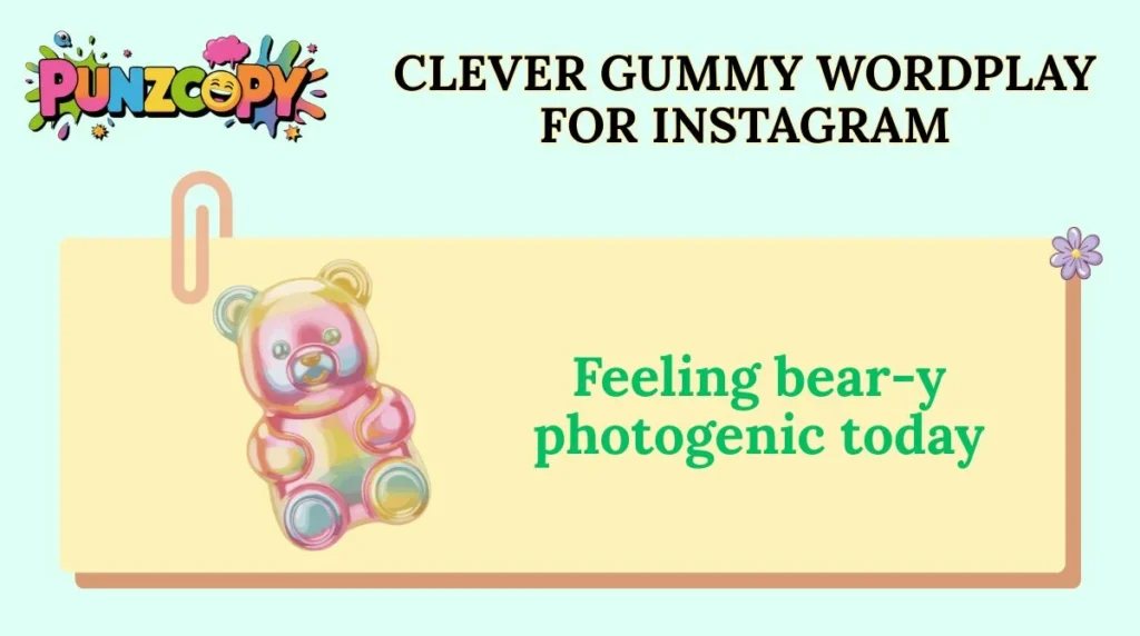 Clever Gummy Wordplay for Instagram