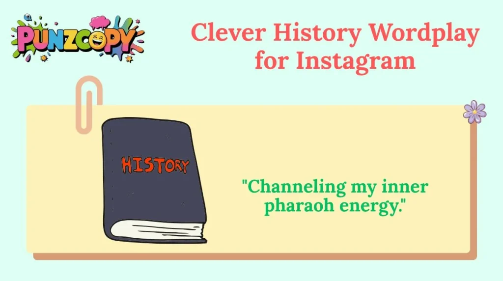 Clever History Wordplay for Instagram