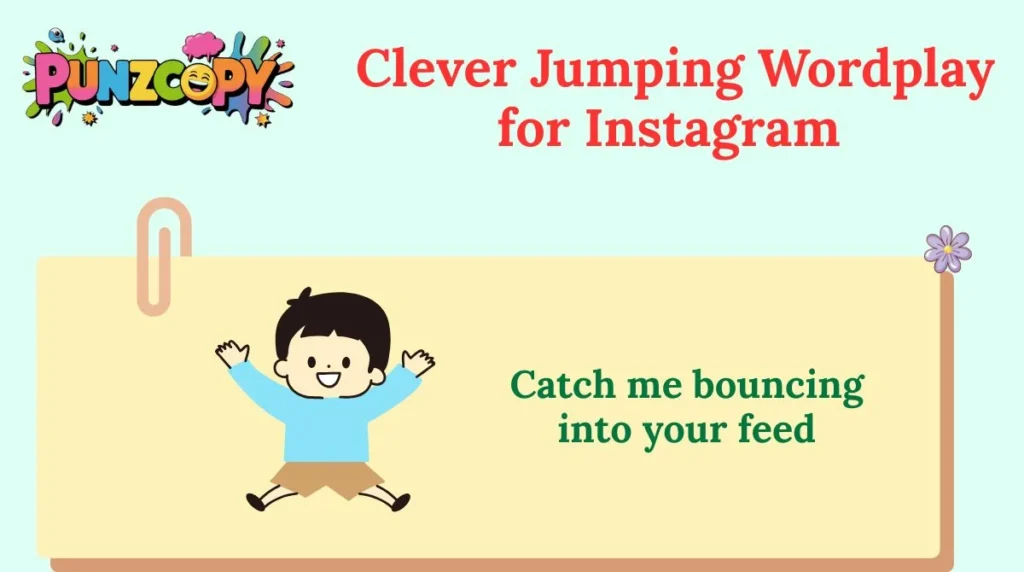 Clever Jumping Wordplay for Instagram