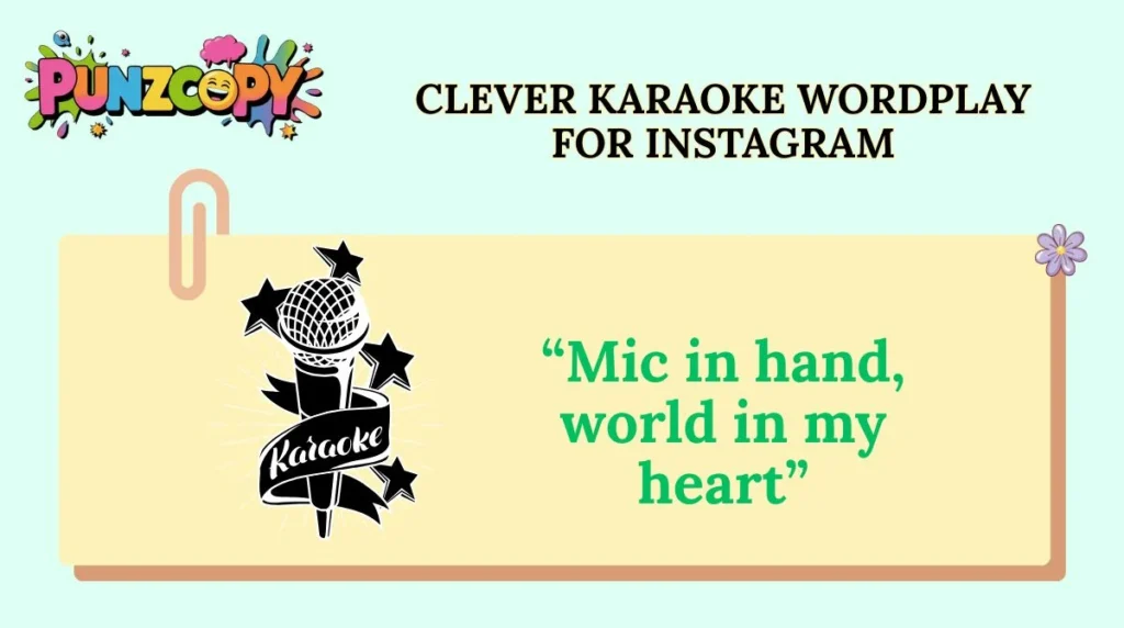 Clever Karaoke Wordplay for Instagram