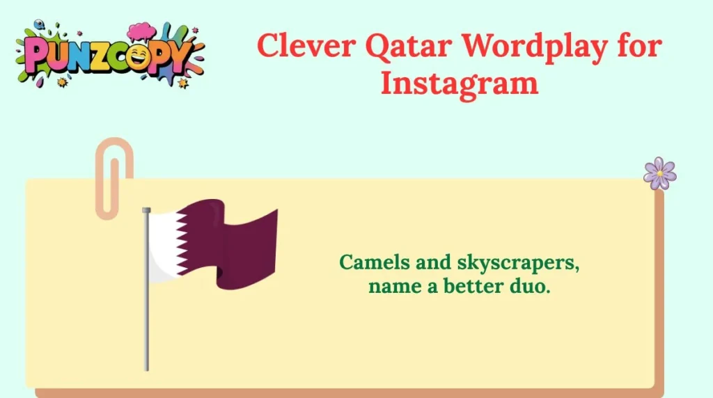 Clever Qatar Wordplay for Instagram