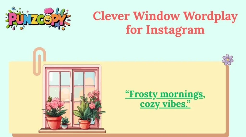 Clever Window Wordplay for Instagram