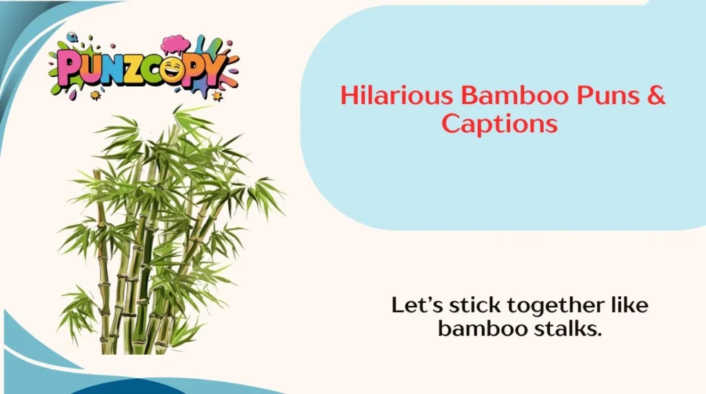 Hilarious Bamboo Puns & Captions