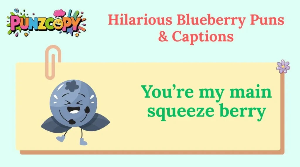 Hilarious Blueberry Puns & Captions