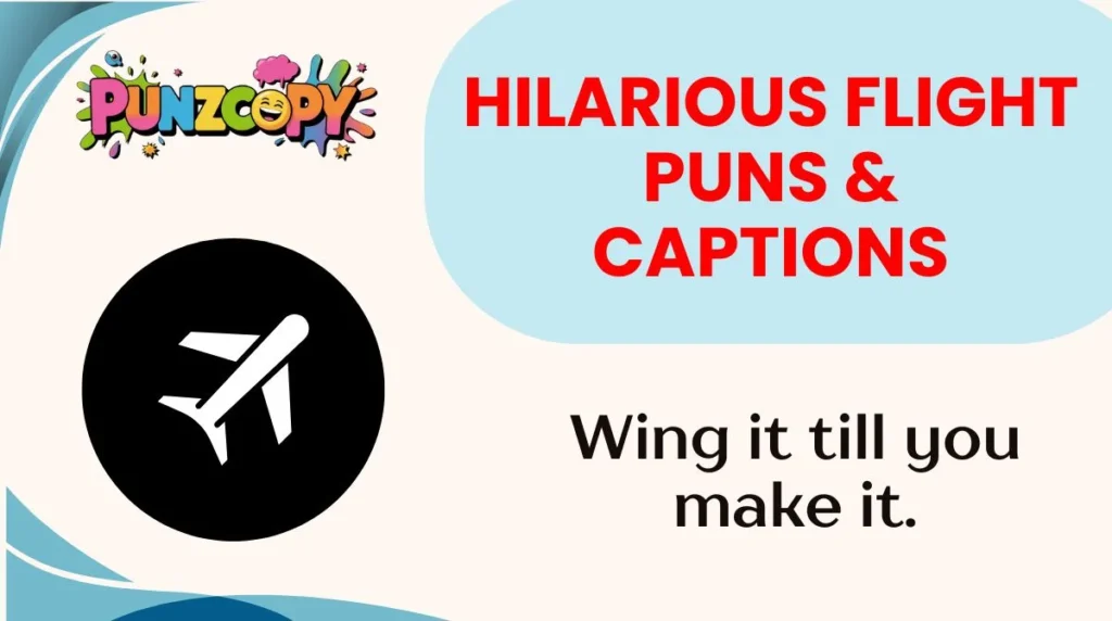 Hilarious Flight Puns & Captions