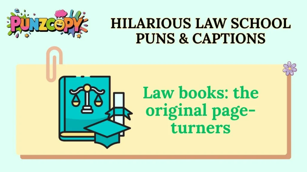 Law books: the original page-turners