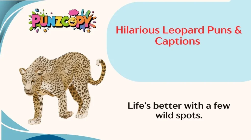 Hilarious Leopard Puns & Captions