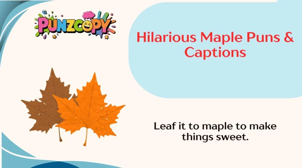 Hilarious Maple Puns & Captions