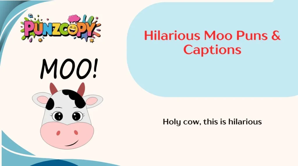 Hilarious Moo Puns & Captions