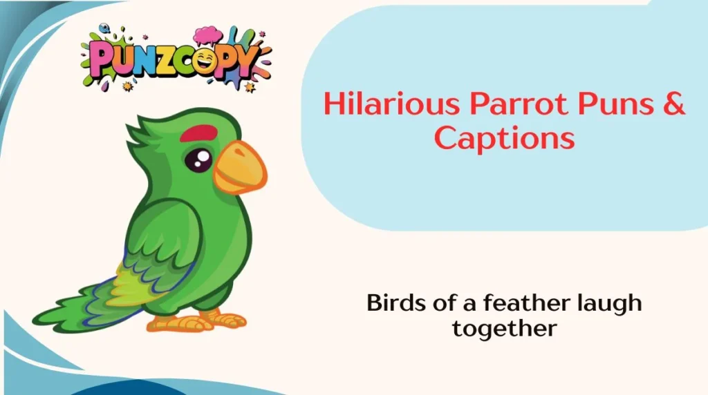 Hilarious Parrot Puns & Captions