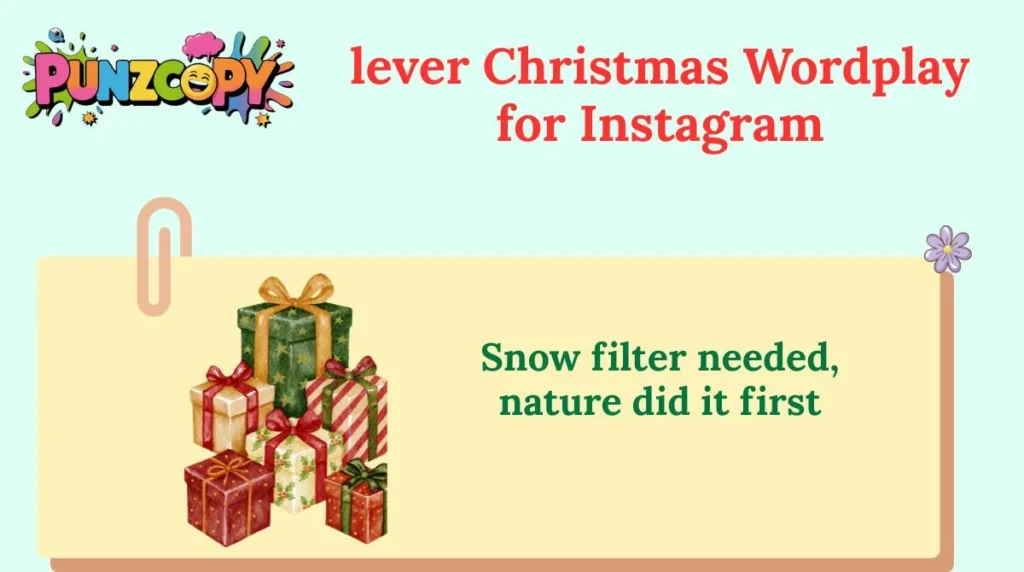 lever Christmas Wordplay for Instagram