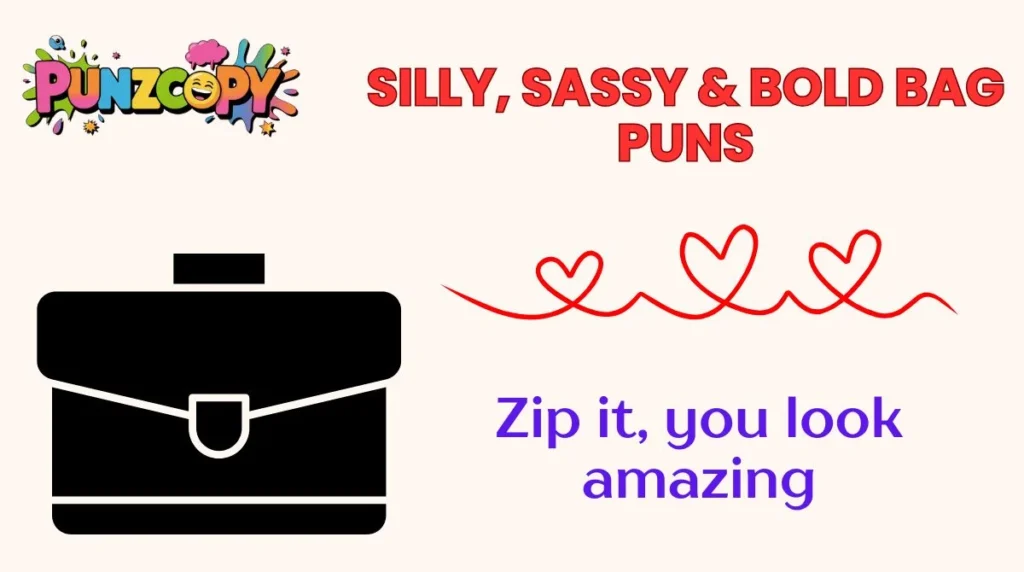 Silly, Sassy & Bold Bag Puns