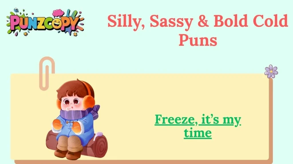 Silly, Sassy & Bold Cold Puns