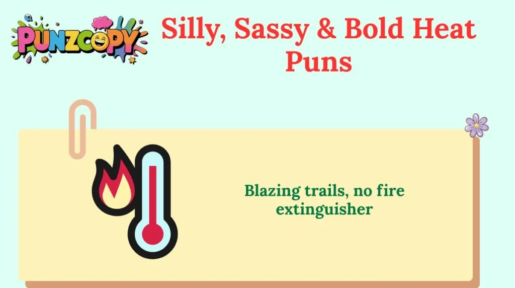 Silly, Sassy & Bold Heat Puns