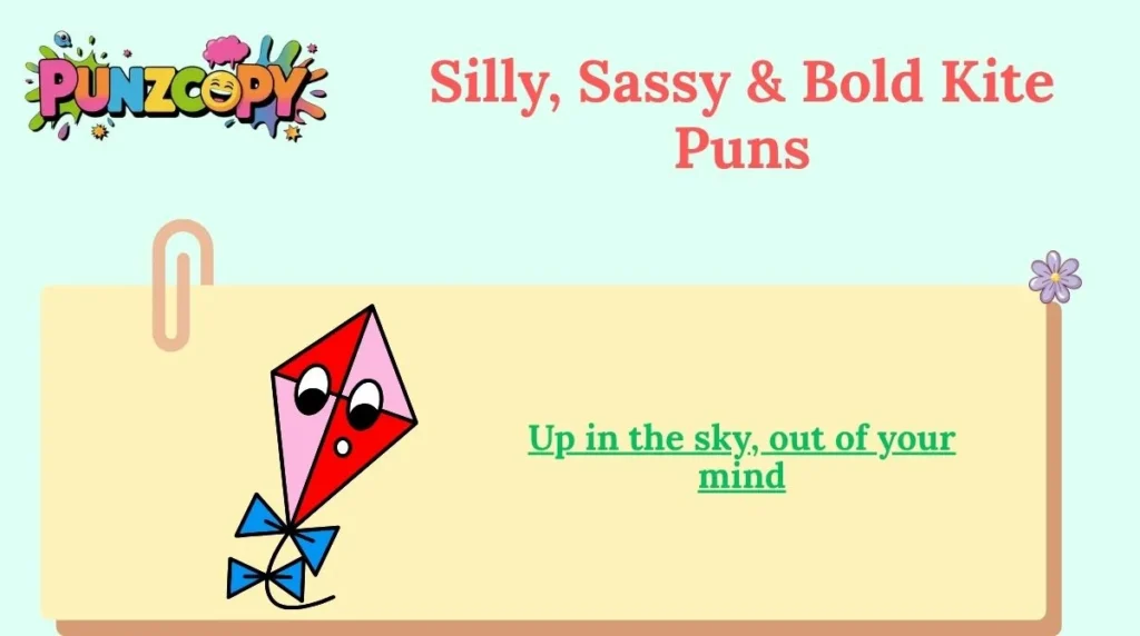Silly, Sassy & Bold Kite Puns