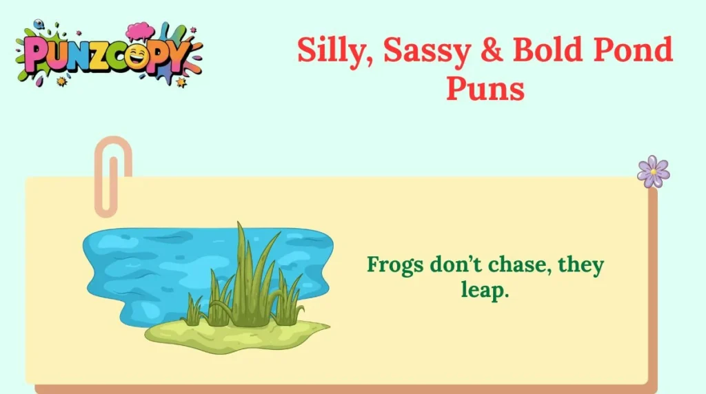 Silly, Sassy & Bold Pond Puns