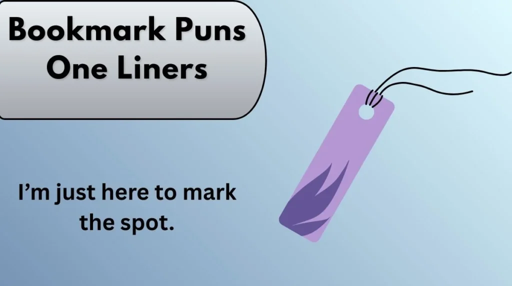Bookmark Puns One Liners