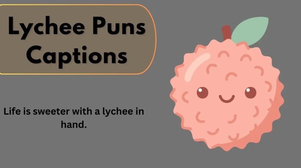 Lychee Puns Captions