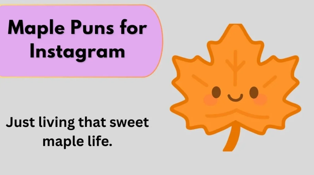 Maple Puns for Instagram
