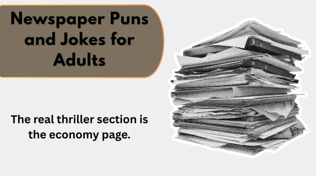 Newspaper Puns and Jokes for Adults