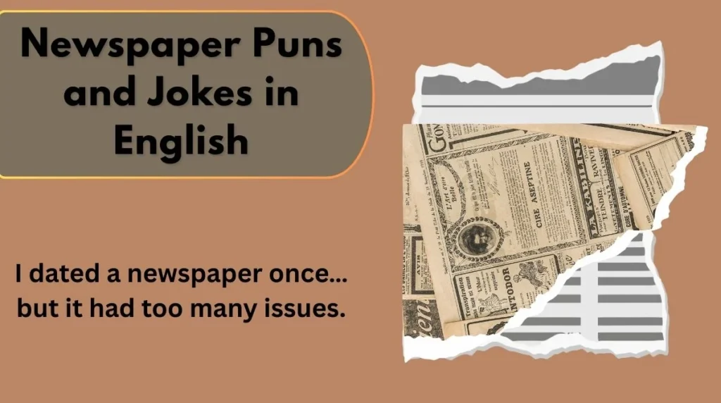 Newspaper Puns and Jokes in English