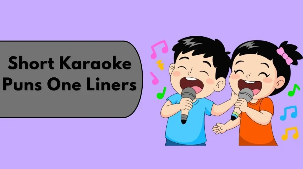 Short Karaoke Puns One Liners