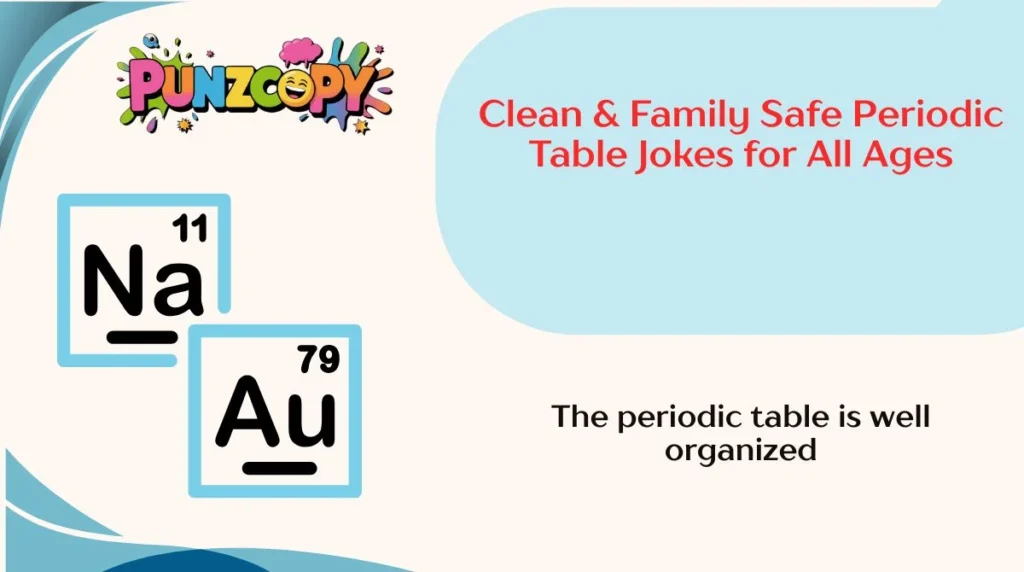 Clean & Family Safe Periodic Table Jokes for All Ages