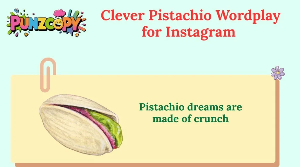 Clever Pistachio Wordplay for Instagram