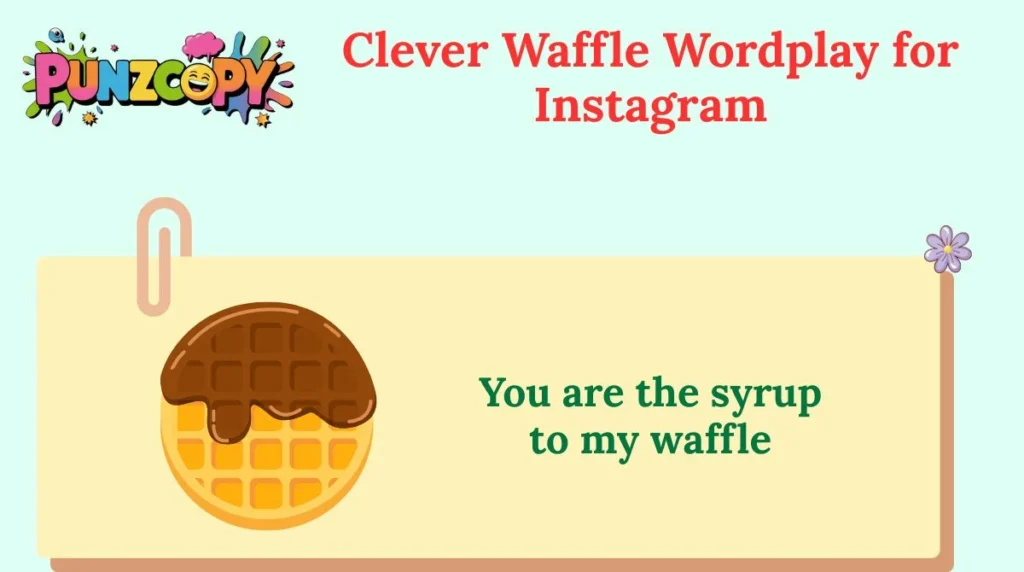 Clever Waffle Wordplay for Instagram