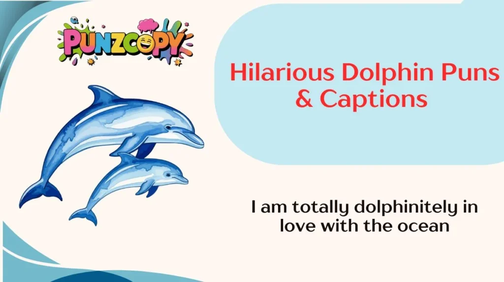 Hilarious Dolphin Puns & Captions