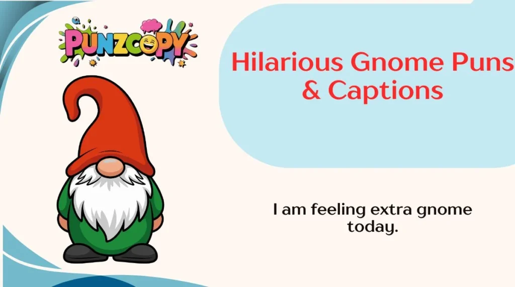 Hilarious Gnome Puns & Captions