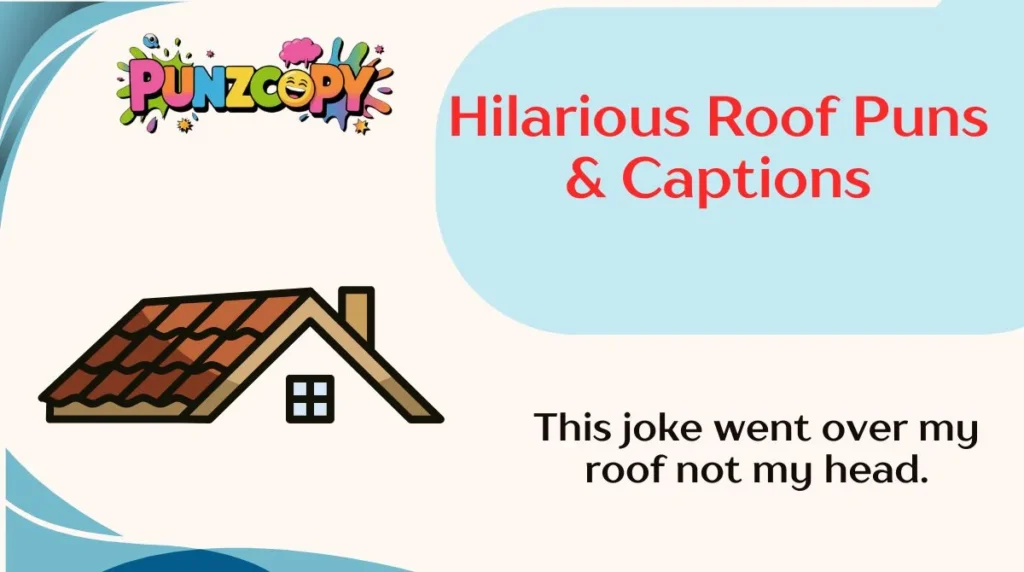 Hilarious Roof Puns & Captions