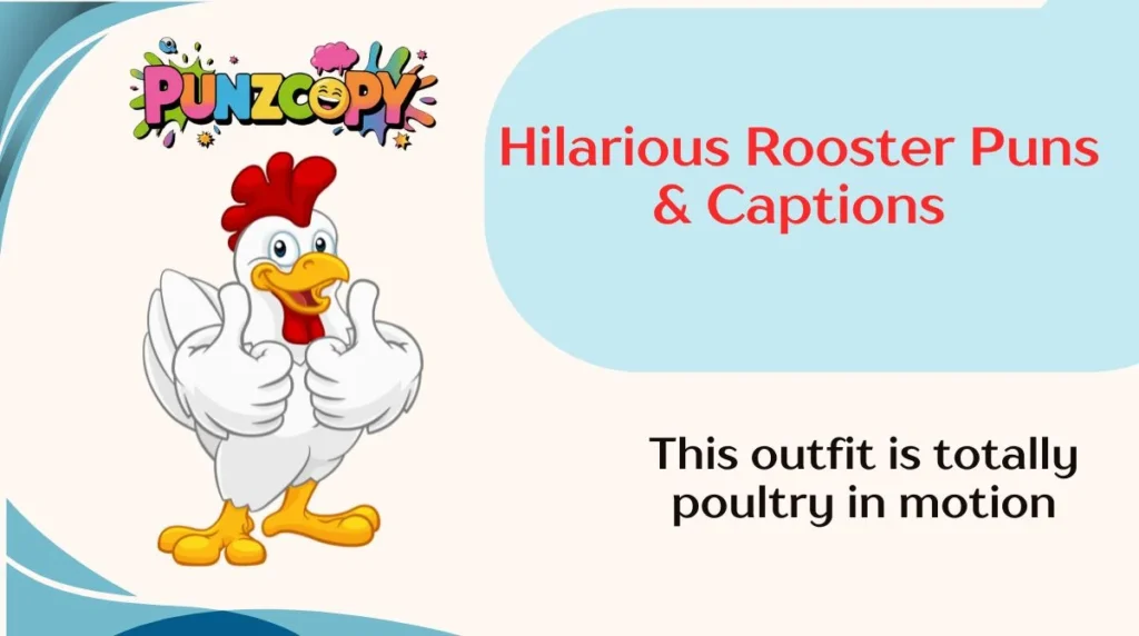 Hilarious Rooster Puns & Captions