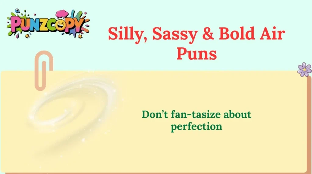 Silly, Sassy & Bold Air Puns