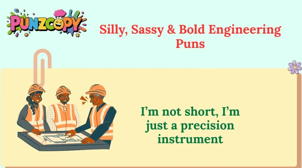 Silly, Sassy & Bold Engineering Puns