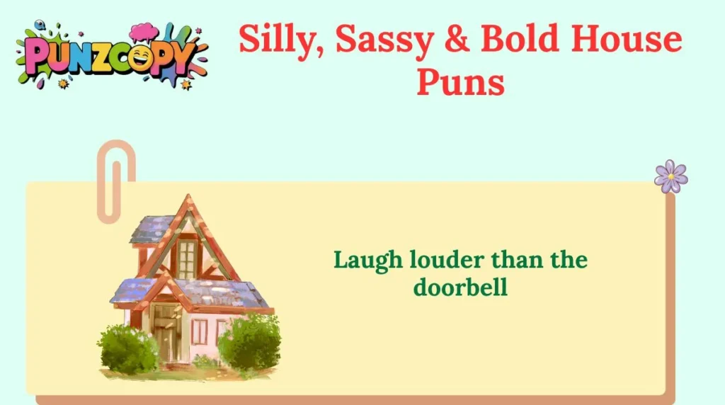 Silly, Sassy & Bold House Puns