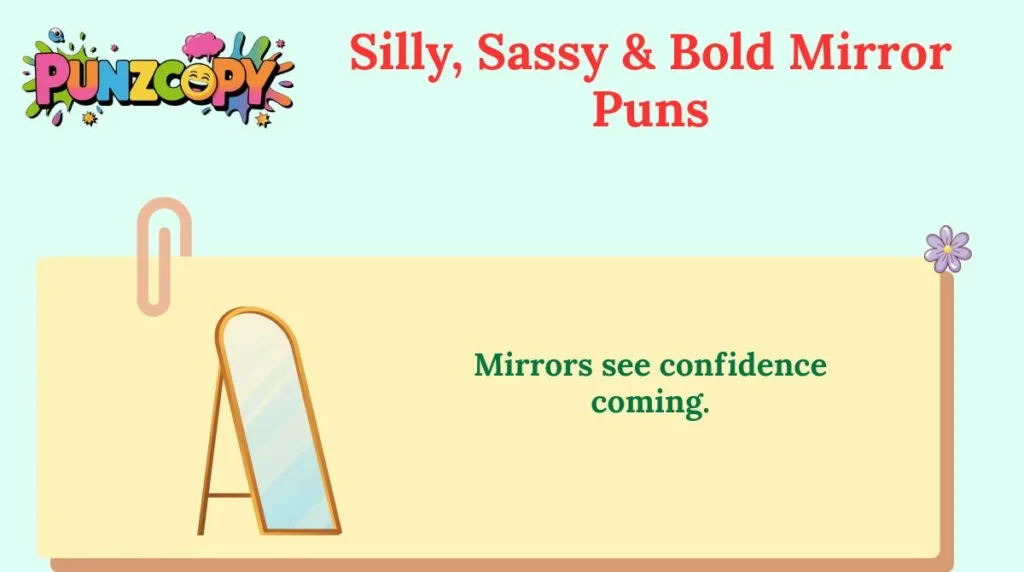 Silly, Sassy & Bold Mirror Puns