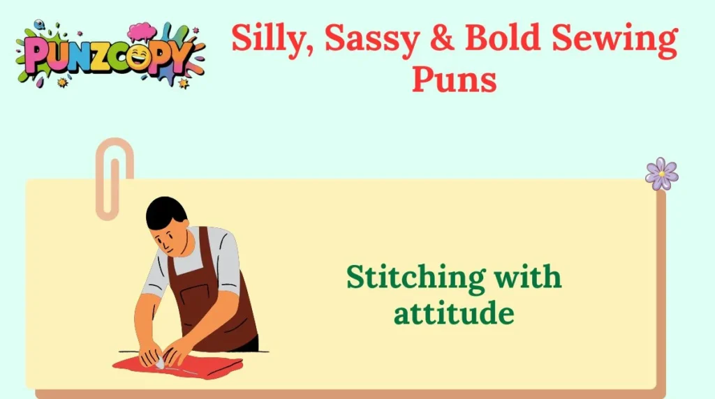 Silly, Sassy & Bold Sewing Puns