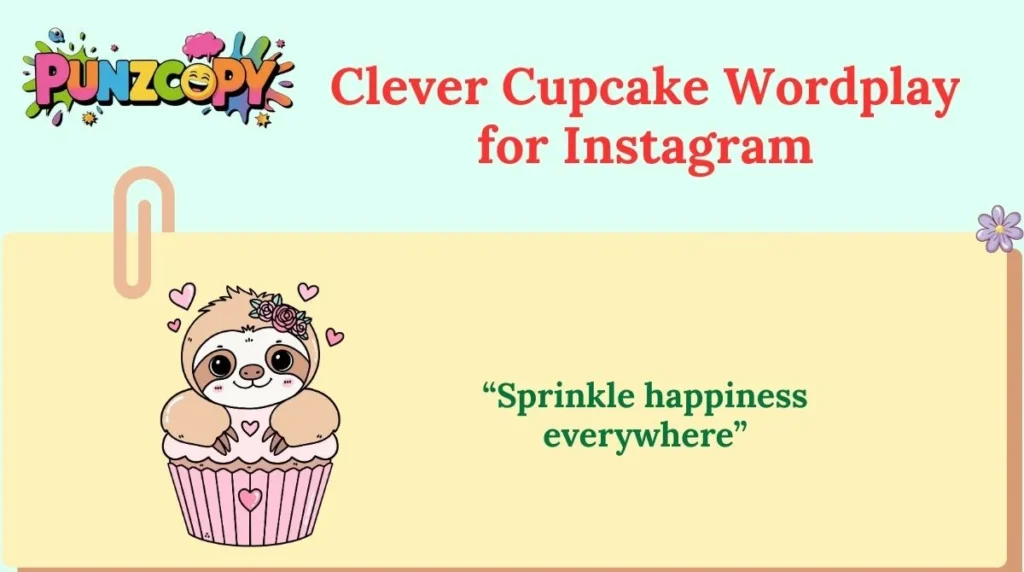 Clever Cupcake Wordplay for Instagram